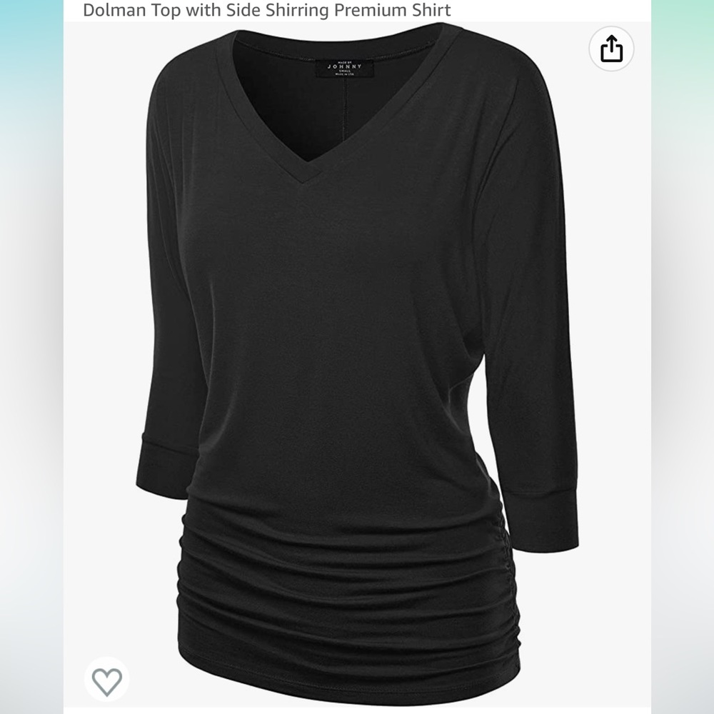 3x black v neck top. Worn once .